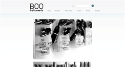 Desktop Screenshot of booinstruments.com